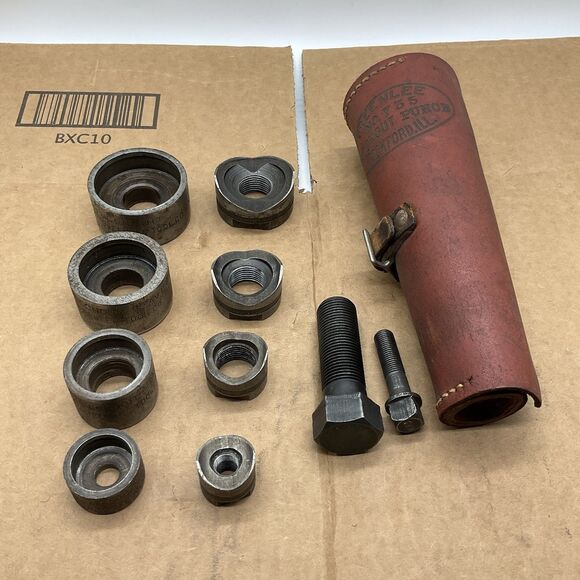 GREENLEE USA NO. 735 CONDUIT KNOCKOUT PUNCH SET 1/2 To 1 1/4 - Picture 1 of 10